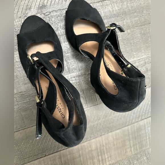 NWT Christian Siriano open toe strappy stiletto 8.5 - Picture 2 of 4